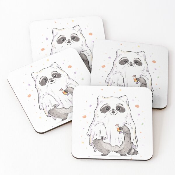 Item preview, Spooky Trash Panda Funny Raccoon Ghost Halloween designed and sold by PANCOSS.