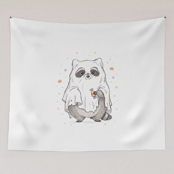 Item preview, Spooky Trash Panda Funny Raccoon Ghost Halloween designed and sold by PANCOSS.