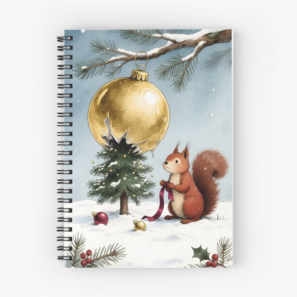 Item preview, Whimsical Christmas Squirrel Illustration designed and sold by Connys Colorful World.
