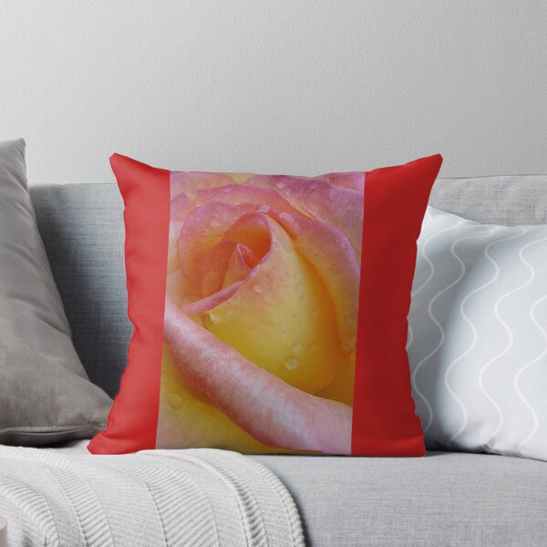 Item preview, Vibrant Yellow Rose with Morning Dew Drops Macro designed and sold by ObjectAndNature.