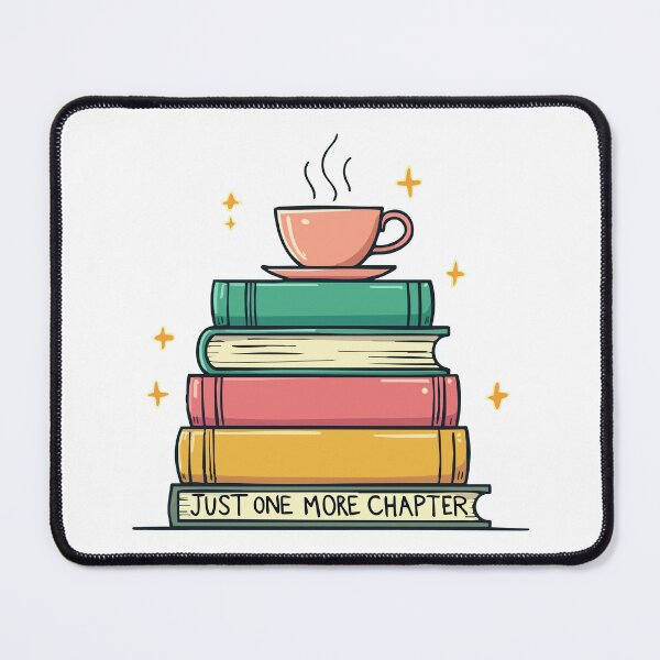 Item preview, Just One More Chapter - Cozy Books & Tea Motif designed and sold by Hans-Design.