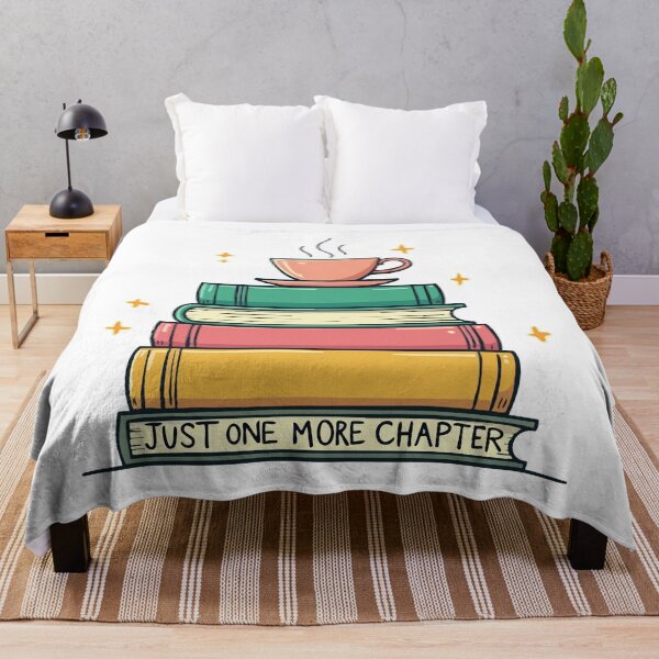 Item preview, Just One More Chapter - Cozy Books & Tea Motif designed and sold by Hans-Design.