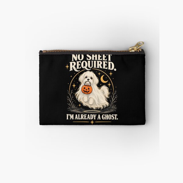 Item preview, No Sheet Required – Maltese Ghost Halloween designed and sold by NomadIdeasCo.