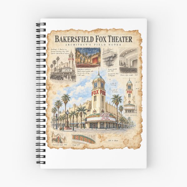 Item preview, Bakersfield Fox Theater – Architect’s Field Notes designed and sold by Russell Thorne.