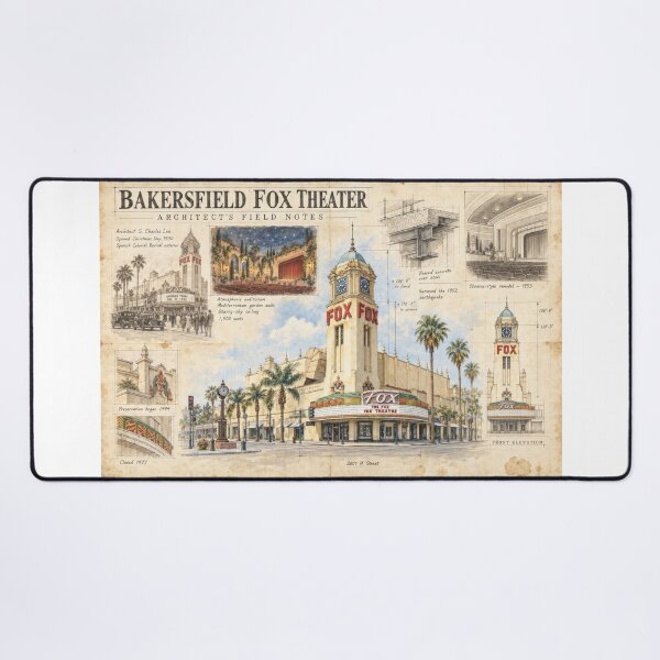 Item preview, Bakersfield Fox Theater – Architect’s Field Notes designed and sold by Russell Thorne.
