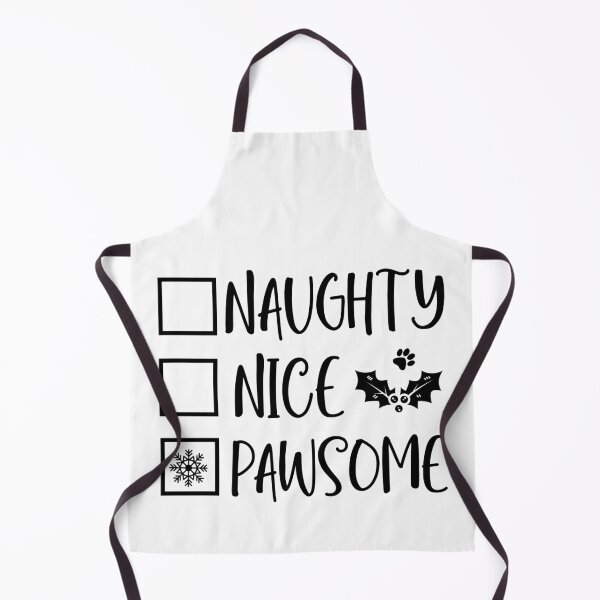 Item preview, Christmas Dog Naughty Nice Pawsome Funny Holiday Design designed and sold by FuzionRaptor.