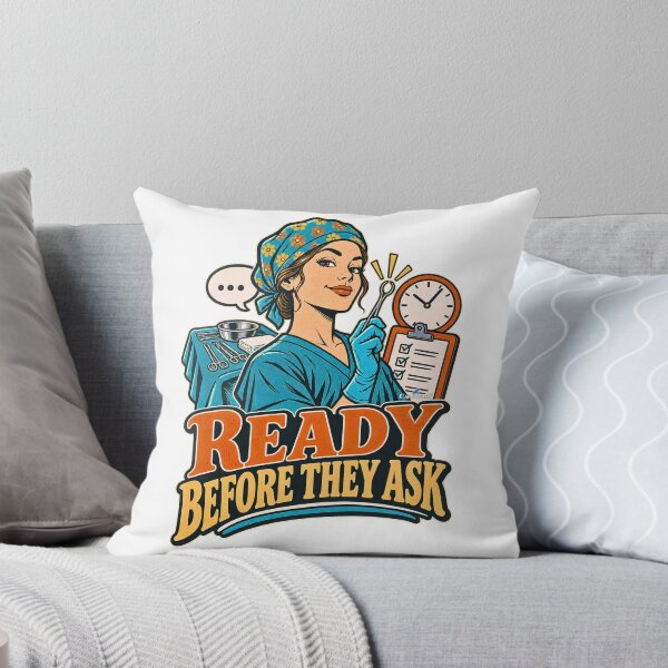 Item preview, OR Nurse Ready Before They Ask designed and sold by EvergreenPark - Tee Studio.