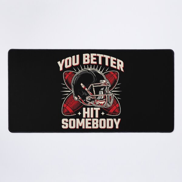 Item preview, You Better Hit Somebody Game Day Helmet Football designed and sold by Redgiant87x.