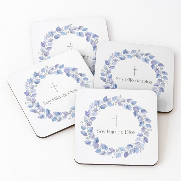 Item preview, I am a child of God. Cross and crown watercolor on a white background. designed and sold by MantoSagrado.