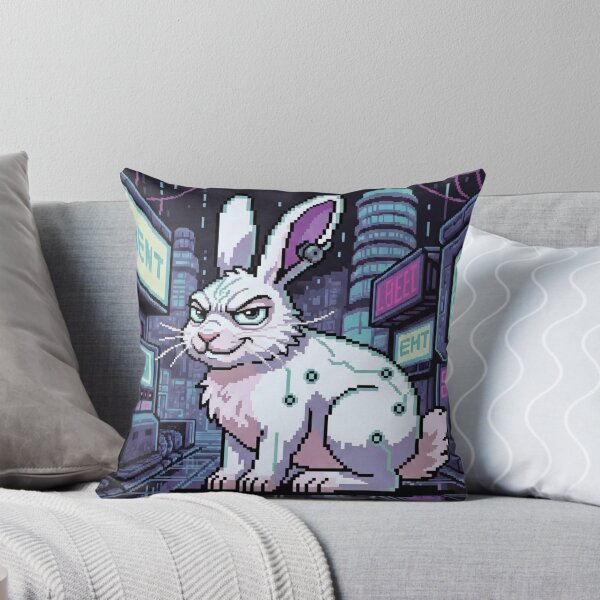 Item preview, Cyberpunk Pixel Rabbit designed and sold by PixelArtMonster.