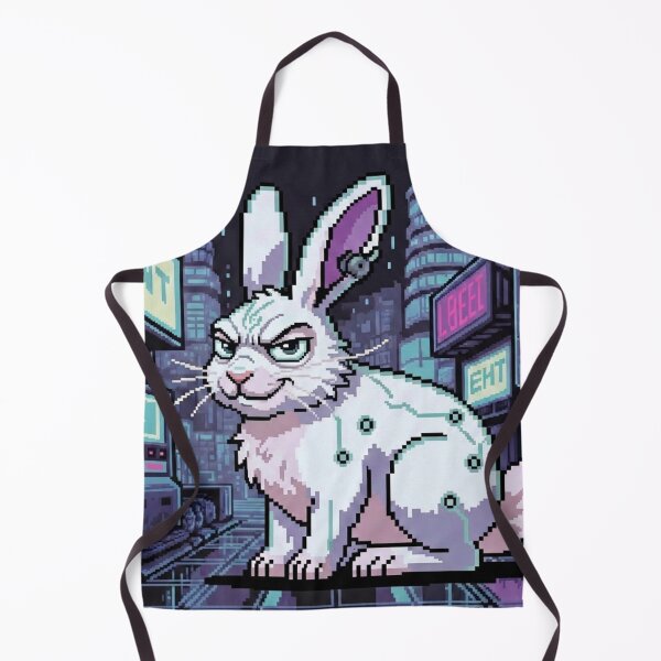 Item preview, Cyberpunk Pixel Rabbit designed and sold by PixelArtMonster.
