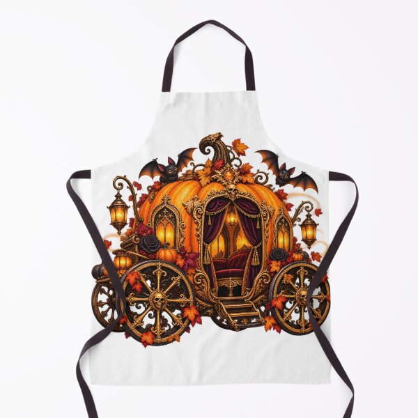 Item preview, Gilded Gothic Pumpkin Coach – Halloween Fantasy designed and sold by Clothes With Smiling Animals Walt Gral.