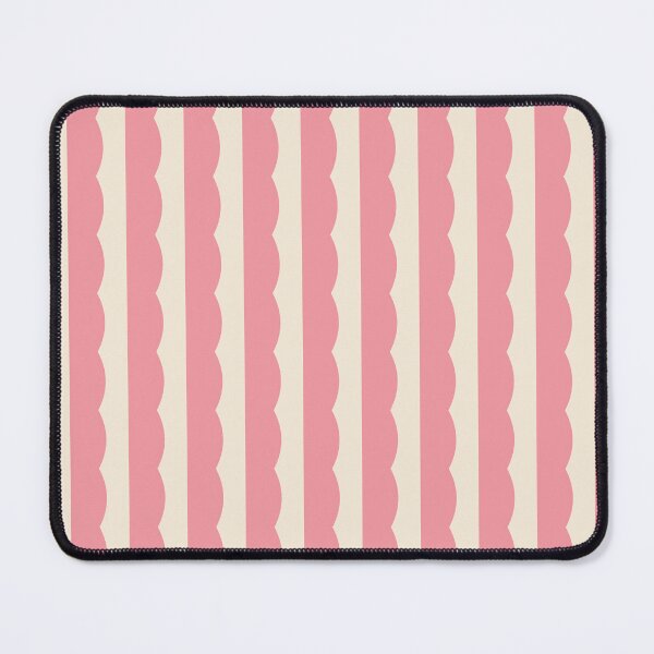Item preview, Circus Funhouse Pink Scalloped Stripes Retro designed and sold by Love Pantone .