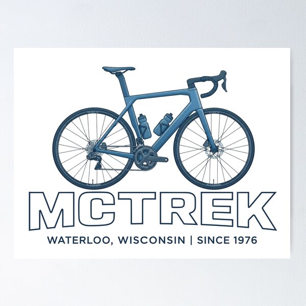 Item preview, McTrek - Waterloo Wisconsin Cycling Heritage Road Bike Design designed and sold by VoglR.
