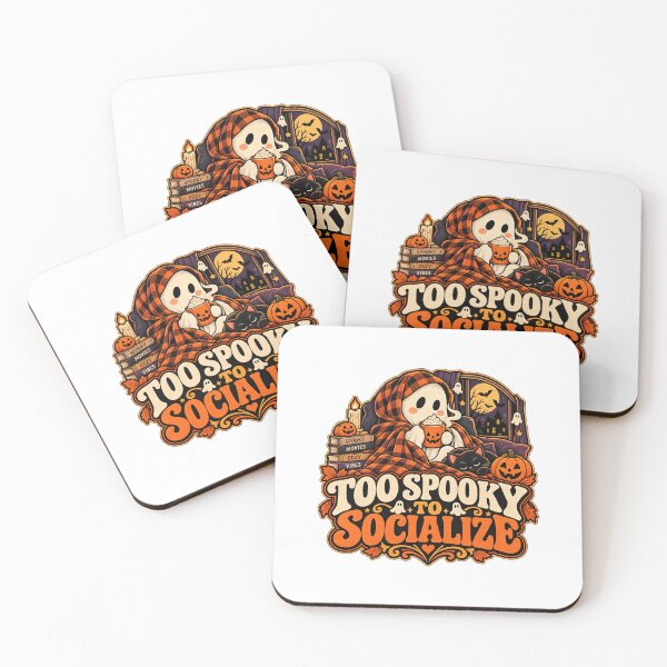 Item preview, Happy Halloween too spooky to socialize designed and sold by DailyQuestPrint.