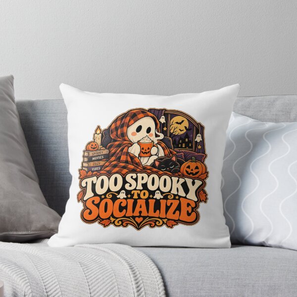 Item preview, Happy Halloween too spooky to socialize designed and sold by DailyQuestPrint.