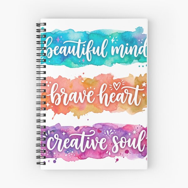 Item preview, Colorful Beautiful mind Brave heart Creative soul designed and sold by Simplybe1.