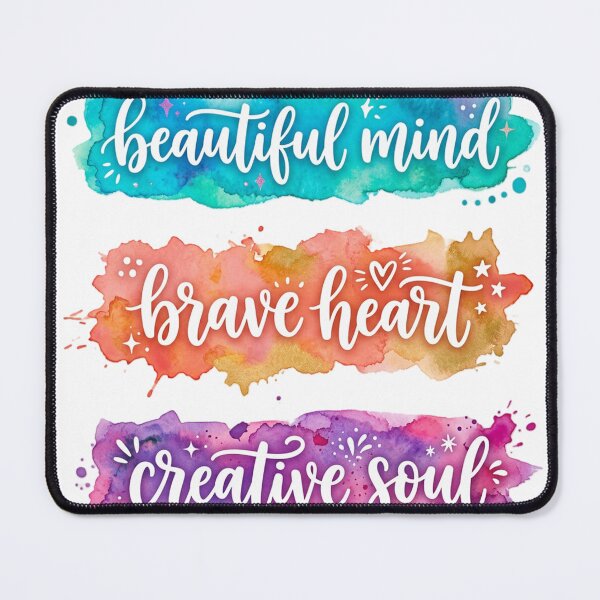 Item preview, Colorful Beautiful mind Brave heart Creative soul designed and sold by Simplybe1.