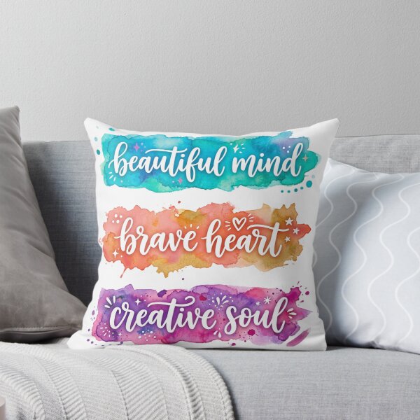 Item preview, Colorful Beautiful mind Brave heart Creative soul designed and sold by Simplybe1.