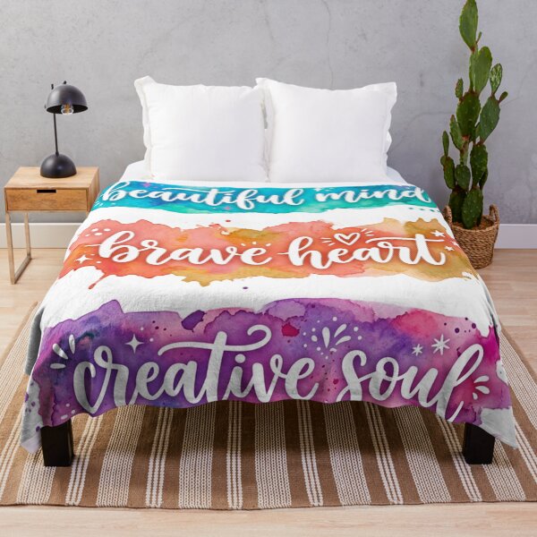 Item preview, Colorful Beautiful mind Brave heart Creative soul designed and sold by Simplybe1.