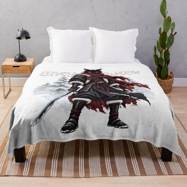 Item preview, Christmas Samurai Cat Stay Warm designed and sold by WelLarsDigitals.