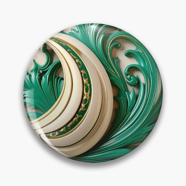 Item preview, Duality of White Ceramic and Jade Ocean designed and sold by Vicky Brago-Mitchell®.