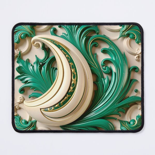 Item preview, Duality of White Ceramic and Jade Ocean designed and sold by Vicky Brago-Mitchell®.