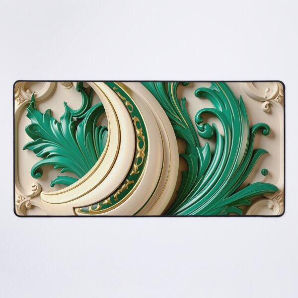 Item preview, Duality of White Ceramic and Jade Ocean designed and sold by Vicky Brago-Mitchell®.