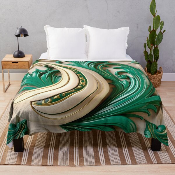 Item preview, Duality of White Ceramic and Jade Ocean designed and sold by Vicky Brago-Mitchell®.