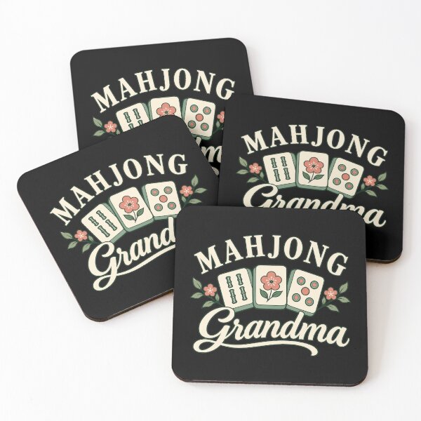 Item preview, Mahjong Grandma Floral Tile Game Night Grandmother Gift designed and sold by JackCurtis1991.