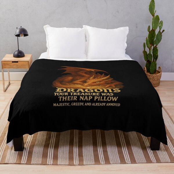 Item preview, Dragons – your treasure was their nap pillow. designed and sold by abby-thorns.