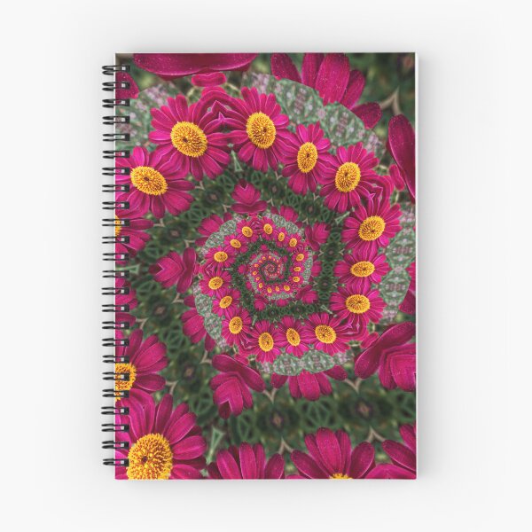 Item preview, Magenta and Gold Floral Spiral designed and sold by SilentBloomLab.