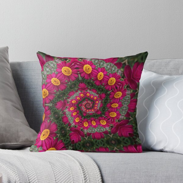 Item preview, Magenta and Gold Floral Spiral designed and sold by SilentBloomLab.