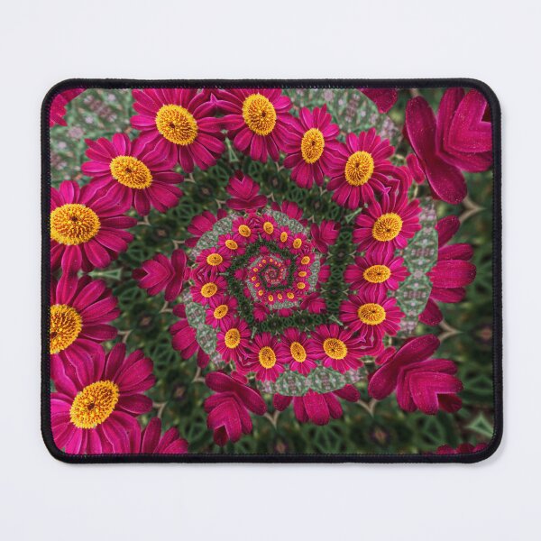 Item preview, Magenta and Gold Floral Spiral designed and sold by SilentBloomLab.