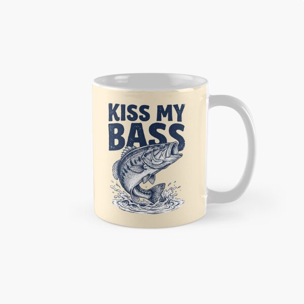 Item preview, Kiss My Bass Fishing Humor designed and sold by TeeARTHY.