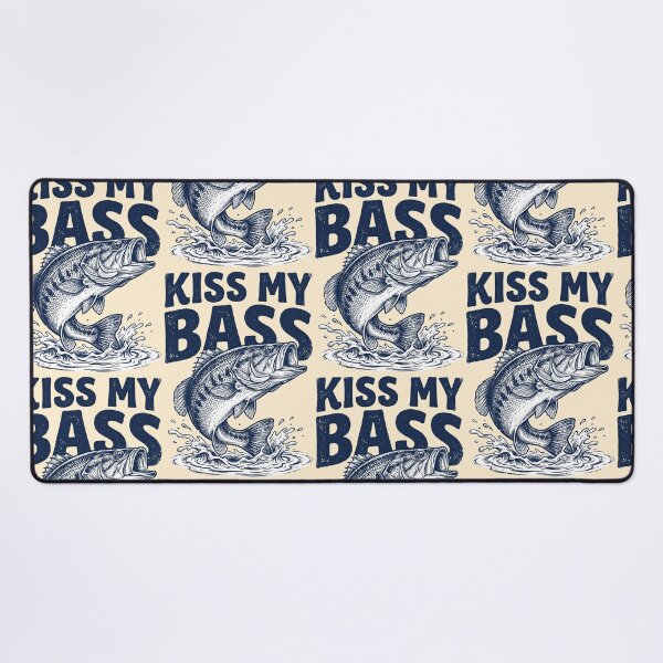 Item preview, Kiss My Bass Fishing Humor designed and sold by TeeARTHY.