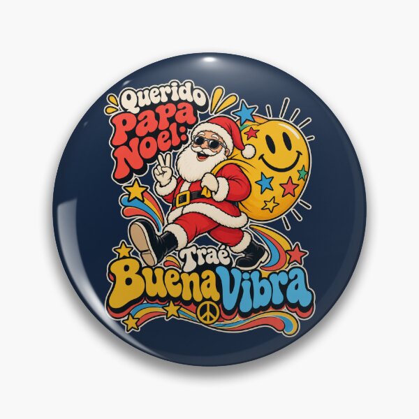 Item preview, Querido Papá Noel: Traé Buena Vibra – Retro Christmas designed and sold by warlistop.
