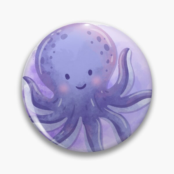 Artikelvorschau, Aquarell-Zitat eines fröhlichen kleinen Oktopus | Niedliche Meerestier-Kunst entworfen und verkauft von DonnaRaine.