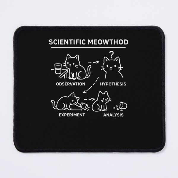 Item preview, Scientific Meowthod Funny Science Cat designed and sold by Hedoraxe.