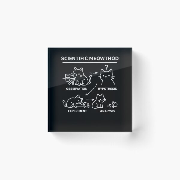 Item preview, Scientific Meowthod Funny Science Cat designed and sold by Hedoraxe.
