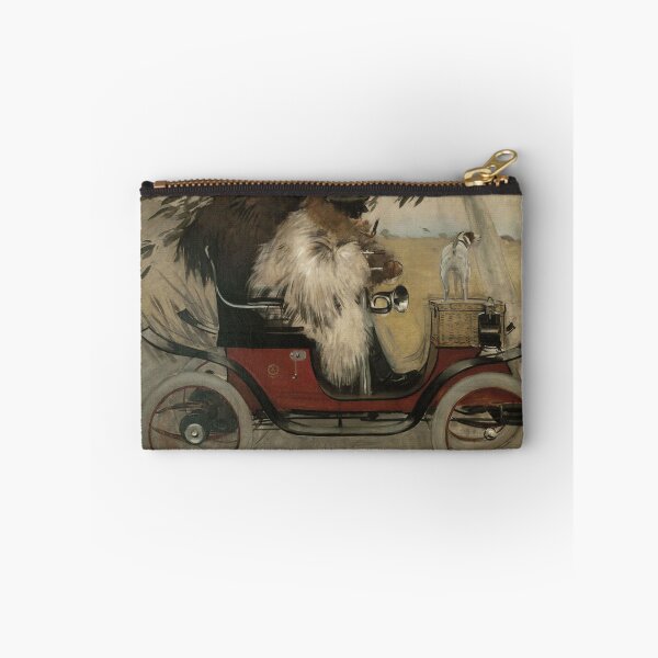 Item preview, Vintage Car Wall Art, Ramon Casas and Pere Romeu in an Automobile, Art Nouveau Barcelona Print designed and sold by RickE.