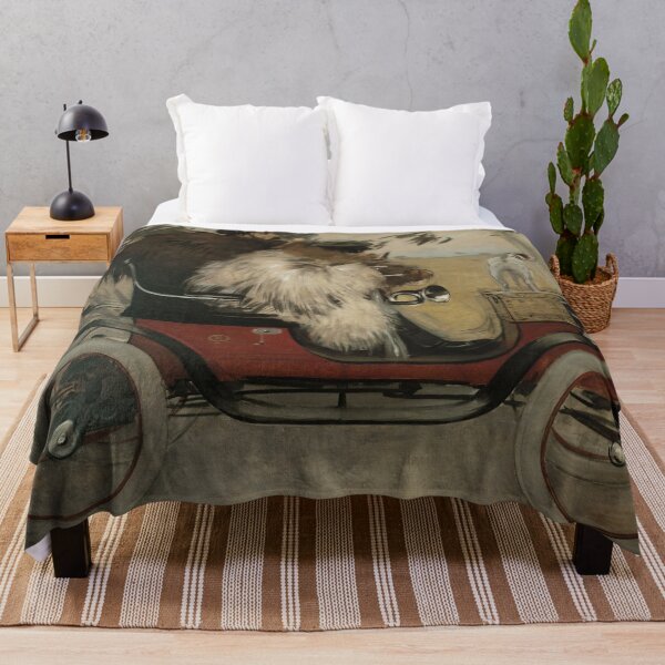 Item preview, Vintage Car Wall Art, Ramon Casas and Pere Romeu in an Automobile, Art Nouveau Barcelona Print designed and sold by RickE.