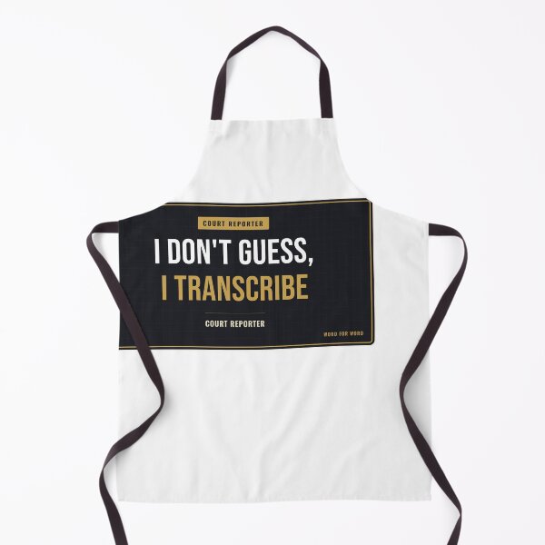 Item preview, I Don't Guess, I Transcribe Court Reporter designed and sold by SlowMadeShelf.