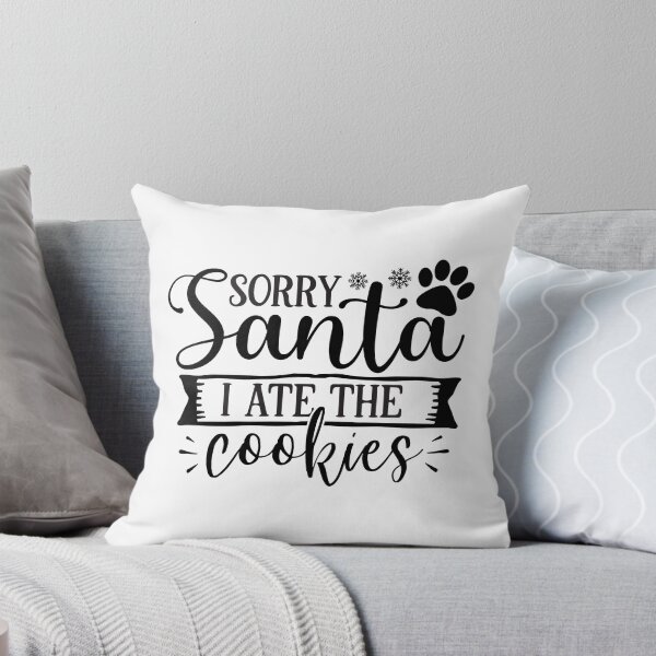 Item preview, Christmas Dog Sorry Santa Funny Cookie Eater Holiday Design designed and sold by FuzionRaptor.