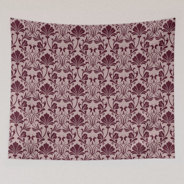 Item preview, Burgundy Dusty Rose Damask Seamless Pattern designed and sold by ​Jyoti Digital Artist.