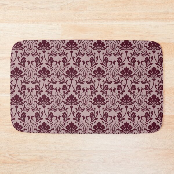 Item preview, Burgundy Dusty Rose Damask Seamless Pattern designed and sold by ​Jyoti Digital Artist.