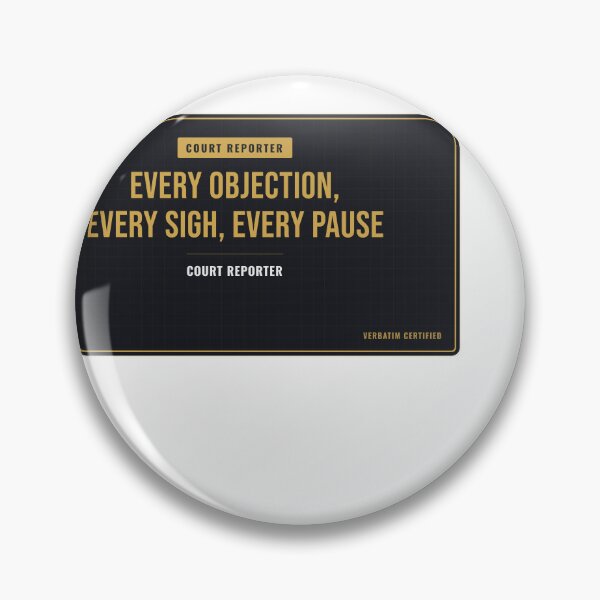 Item preview, Every Objection, Every Sigh, Every Pause Court Reporter designed and sold by SlowMadeShelf.