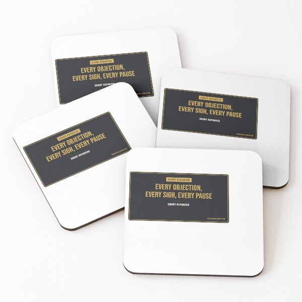 Item preview, Every Objection, Every Sigh, Every Pause Court Reporter designed and sold by SlowMadeShelf.