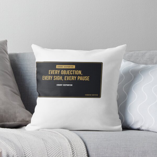 Item preview, Every Objection, Every Sigh, Every Pause Court Reporter designed and sold by SlowMadeShelf.