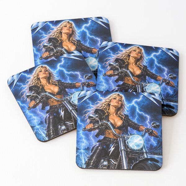 Item preview, Biker Poster Design: Ride The Lightning designed and sold by Moviebuff91.